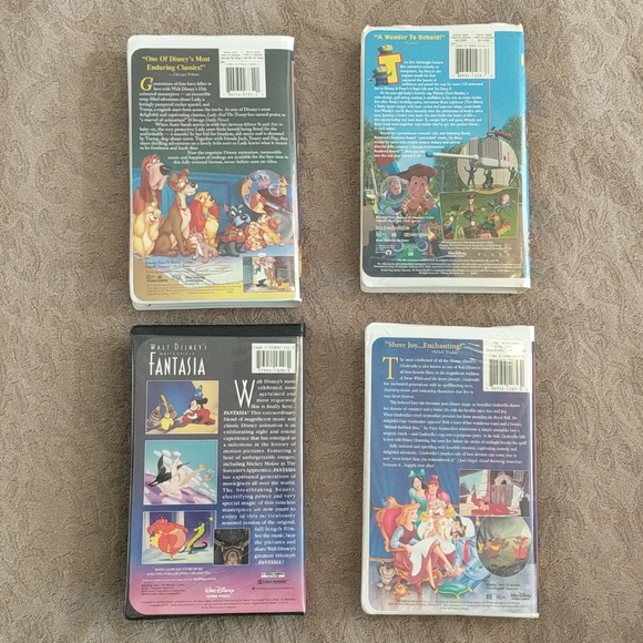 Disney VHS Classic Animation Cartoons (4) - Picture 6 of 6